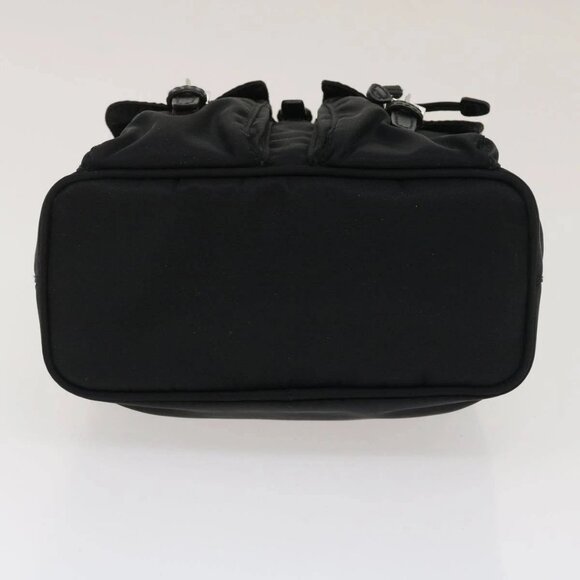 PRADA Chain Mini Shoulder Bag Nylon Black - Picture 5 of 16